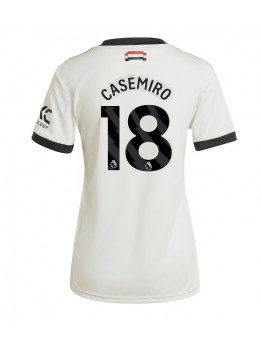 Manchester United Casemiro #18 Zenski Rezervni Dres 2024-25 Kratak Rukavima